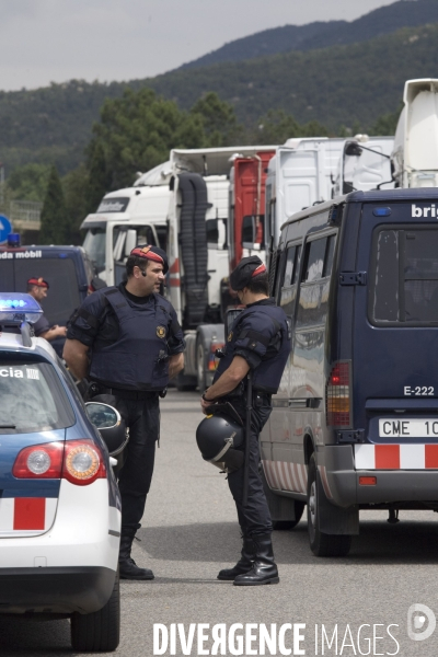 Fin du blocage  routier Franco Espagnol