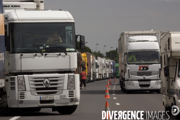 Fin du blocage  routier Franco Espagnol