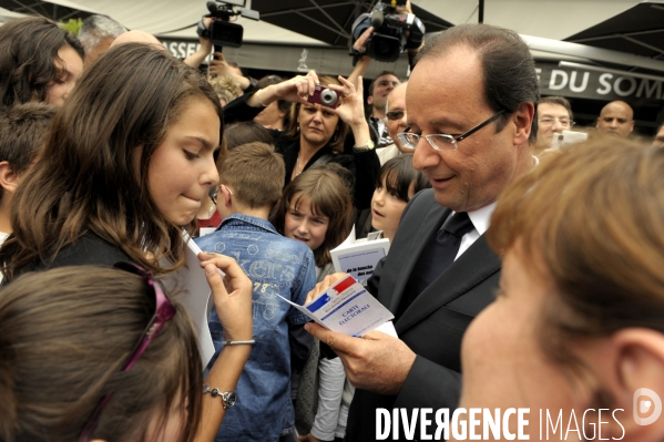 Francois hollande a tulle pour la commemoration des martyrs de tulle