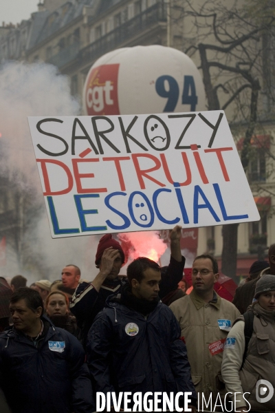 Manifestation Fonction publique Parisienne.