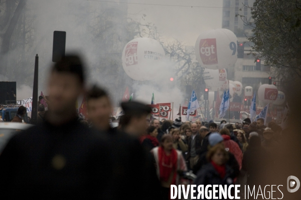 Manifestation Fonction publique Parisienne.