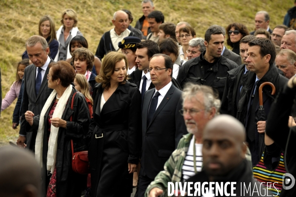 Francois hollande a tulle pour la commemoration des martyrs de tulle