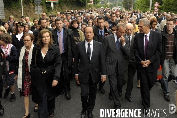 Francois hollande a tulle pour la commemoration des martyrs de tulle