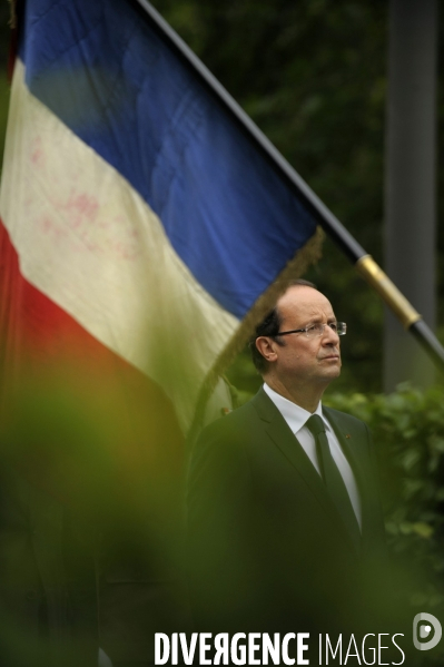 Francois hollande a tulle pour la commemoration des martyrs de tulle