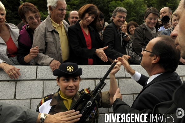 Francois hollande a tulle pour la commemoration des martyrs de tulle