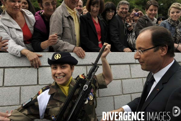 Francois hollande a tulle pour la commemoration des martyrs de tulle