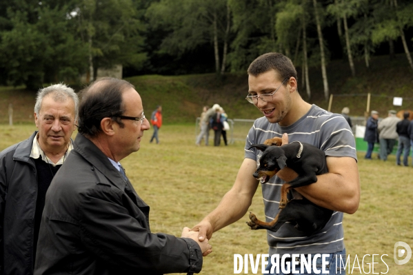 Francois hollande en correze