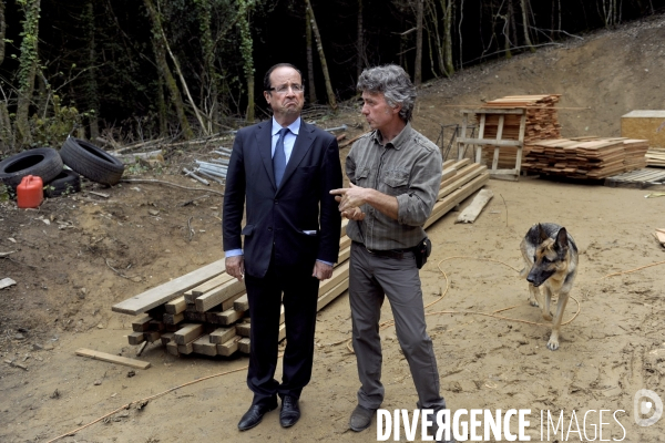 Francois hollande en correze