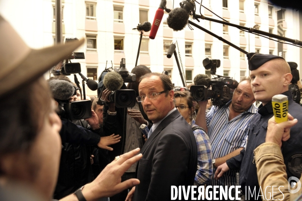 Audition de francois hollande dans l affaire banon-dsk