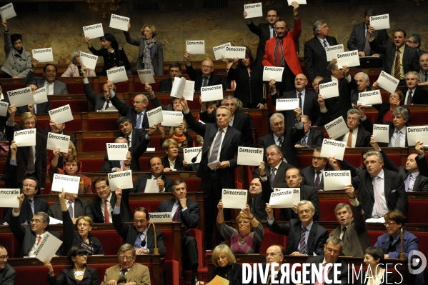 Assemblee nationale. vote pour le nouveau decoupage electorale.