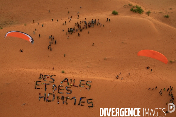 Vue aérienne du Burkina Faso