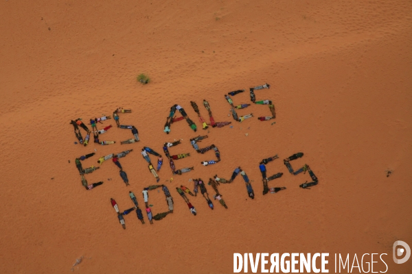 Vue aérienne du Burkina Faso