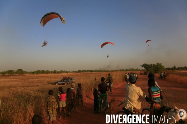 Vue aérienne du Burkina Faso