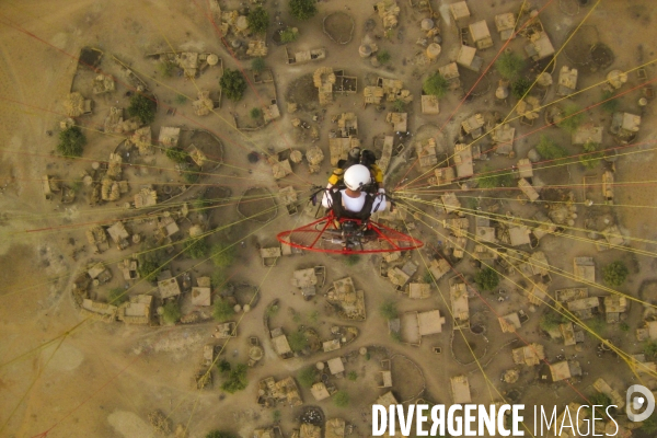 Vue aérienne du Burkina Faso