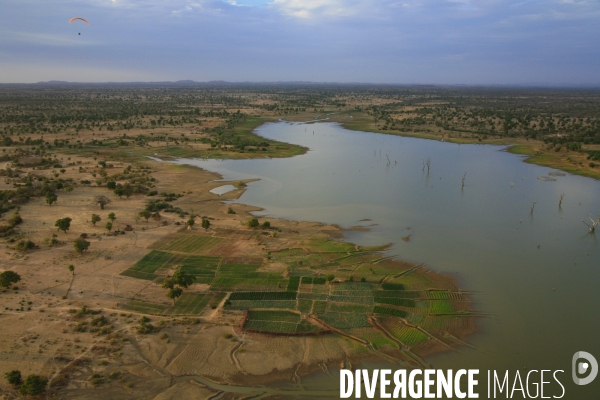 Vue aérienne du Burkina Faso