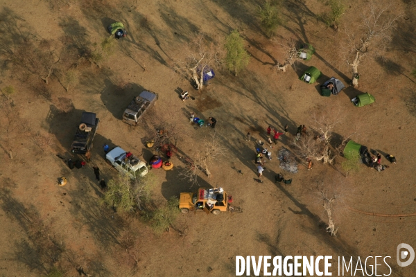 Vue aérienne du Burkina Faso