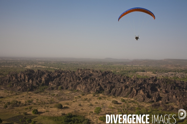 Vue aérienne du Burkina Faso