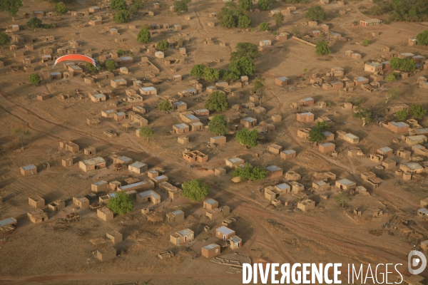 Vue aérienne du Burkina Faso