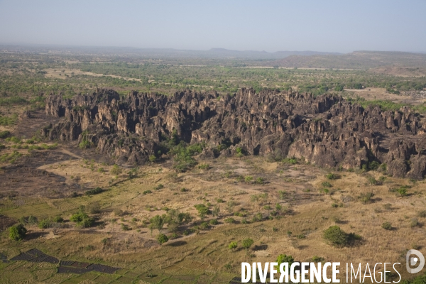 Vue aérienne du Burkina Faso