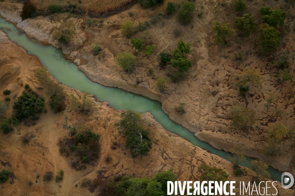 Vue aérienne du Burkina Faso