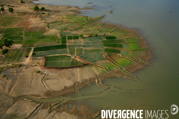 Vue aérienne du Burkina Faso