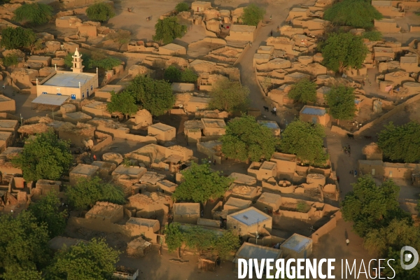 Vue aérienne du Burkina Faso