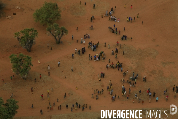 Vue aérienne du Burkina Faso