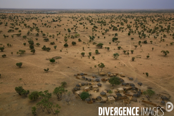 Vue aérienne du Burkina Faso