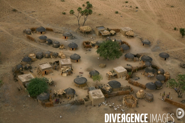 Vue aérienne du Burkina Faso