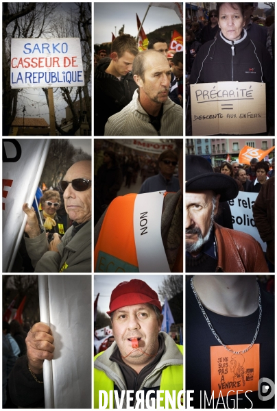 Manifestation pour la defense du pouvoir d achat et des services publics