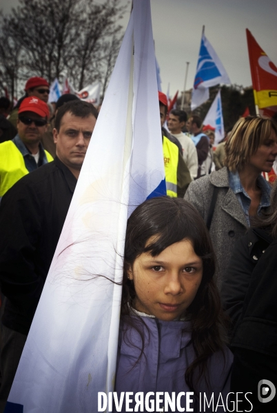 Manifestation pour la defense du pouvoir d achat et des services publics