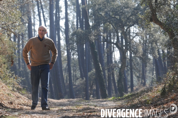 JUPPE Alain et sa femme Isabelle à Hossegor