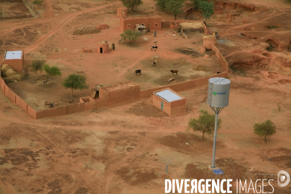 Vue aérienne du Burkina Faso