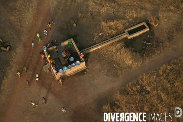 Vue aérienne du Burkina Faso