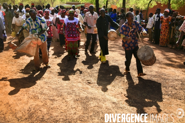 Vue aérienne du Burkina Faso