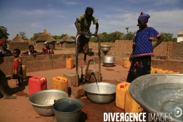 Vue aérienne du Burkina Faso