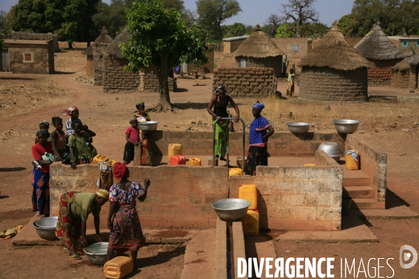 Vue aérienne du Burkina Faso