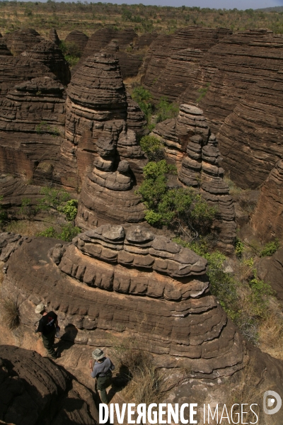 Vue aérienne du Burkina Faso