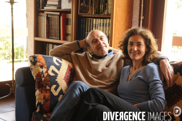 JUPPE Alain et sa femme Isabelle à Hossegor