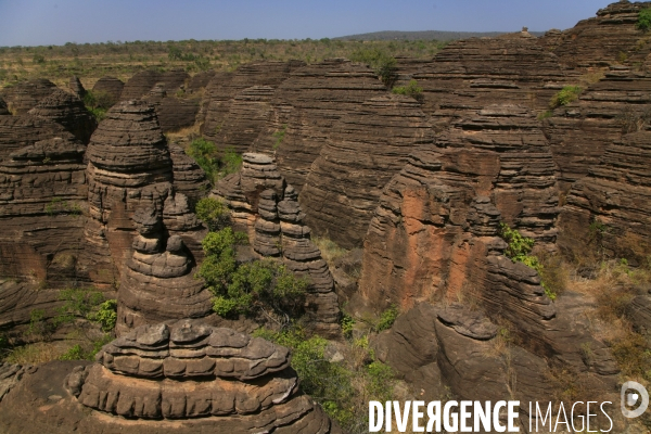 Vue aérienne du Burkina Faso
