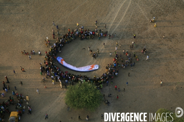 Vue aérienne du Burkina Faso