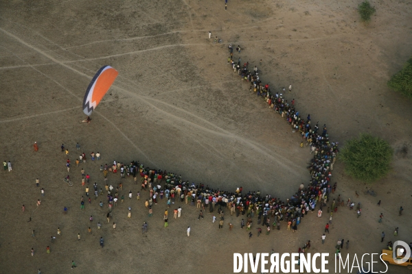 Vue aérienne du Burkina Faso