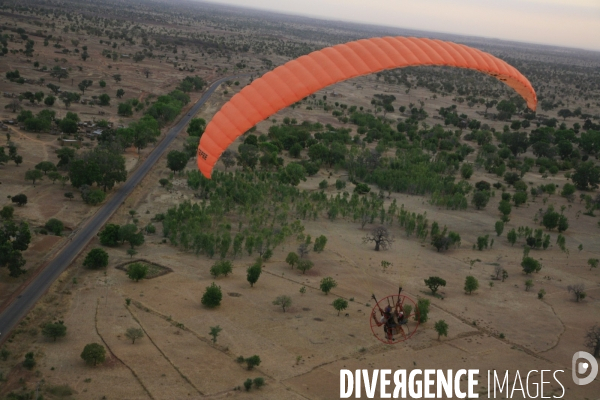 Vue aérienne du Burkina Faso