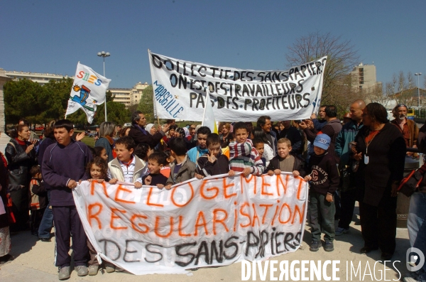 Marseille manifestation des sans papiers