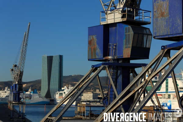 La tour CMA-CGM et le Grand Port Maritime de Marseille