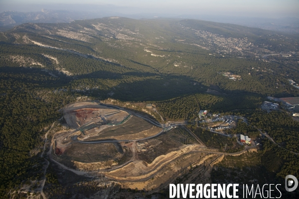 Décharge du Mentaure à La Ciotat (vue aérienne)