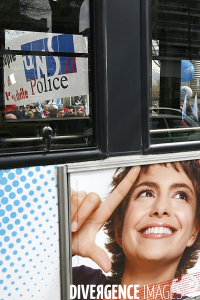 Manifestation des policiers de l UNSA.