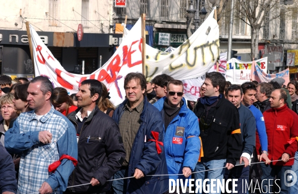 Manifestation pour le retrait du cpe 28 mars a marseille.