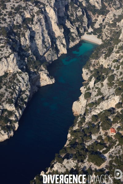 Vue aérienne des Calanques, Cassis, La Ciotat