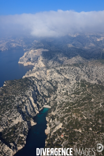 Vue aérienne des Calanques, Cassis, La Ciotat